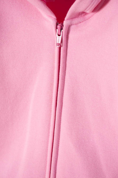 POLERON DE LITTLEMIC CON CIERRE ROSADO PARA NIÑA 2T A 6T