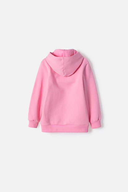 POLERON DE LITTLEMIC CON CIERRE ROSADO PARA NIÑA 2T A 6T