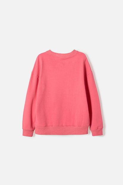 POLERON DE MIC CERRADO ROSADO PARA NIÑA