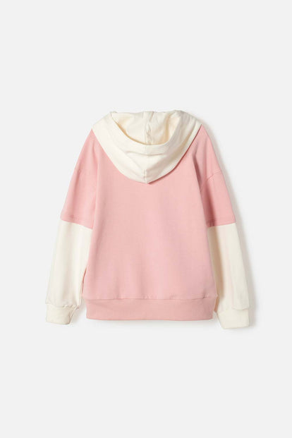 POLERON DE MIC CON CAPUCHA MULTICOLOR PARA NIÑA
