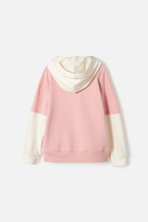 POLERON DE MIC CON CAPUCHA MULTICOLOR PARA NIÑA