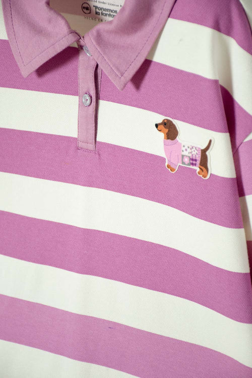 POLERA TIPO POLO DE MIC MULTICOLOR PARA NIÑA