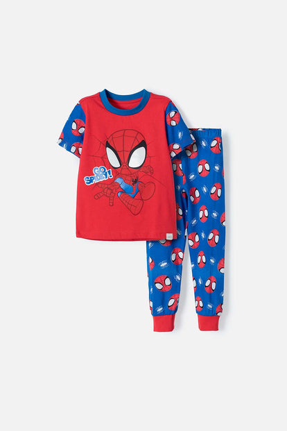 PIJAMA SPIDEY AND HIS AMAZING FRIENDS AZUL Y ROJO PARA NIÑO 2T A 5T