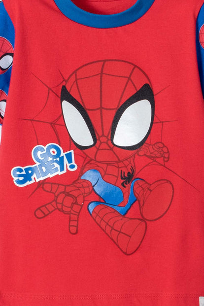 PIJAMA SPIDEY AND HIS AMAZING FRIENDS AZUL Y ROJO PARA NIÑO 2T A 5T