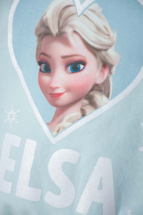 CONJUNTO DE FROZEN CON PANTALÓN LARGO VERDE PARA NIÑA 2T A 5T