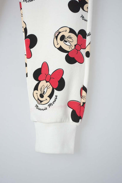CONJUNTO DE MINNIE MOUSE CON CORDÓN MARFIL PARA NIÑA 2T A 5T