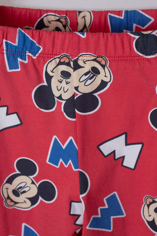 PIJAMA DE MICKEY MOUSE CON PANTALÓN LARGO MULTICOLOR PARA NIÑO 2T A 5T