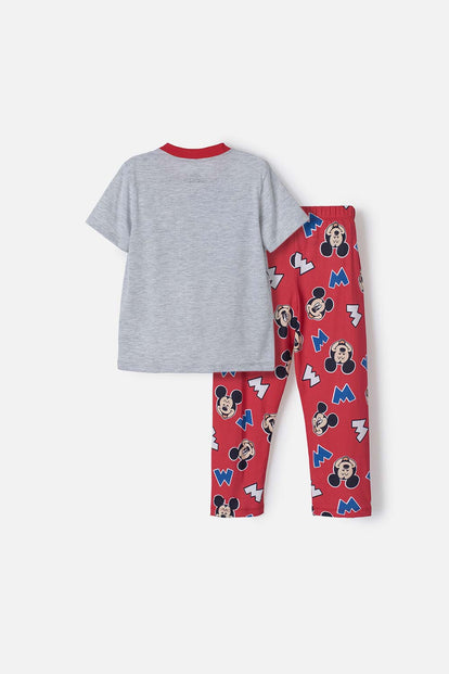 PIJAMA DE MICKEY MOUSE CON PANTALÓN LARGO MULTICOLOR PARA NIÑO 2T A 5T