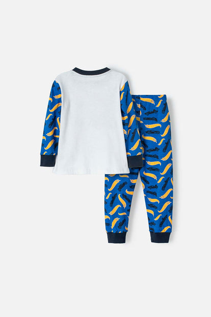 PIJAMA DE HOTWHEELS MANGA LARGA MULTICOLOR PARA NIÑO 2T A 5T