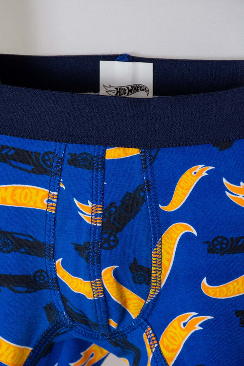 PACK X2 BOXER DE HOTWHEELS AZUL Y GRIS PARA NIÑO 2T A 5T