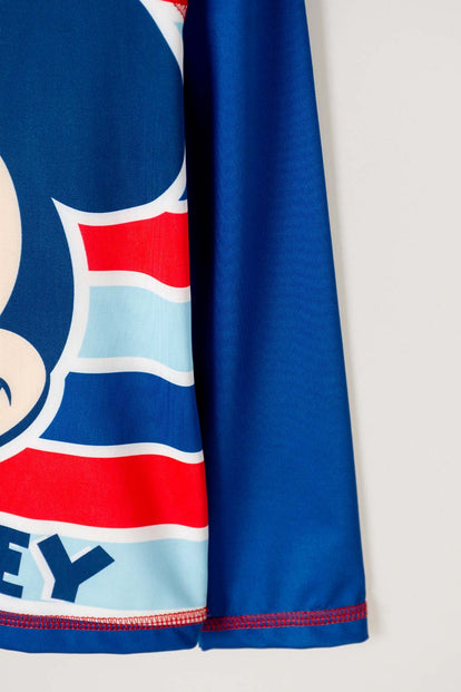 CONJUNTO DE BAÑO DE MICKEY MOUSE AZUL PARA NIÑO 2T A 5T