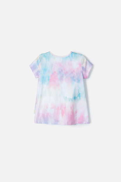 POLERA DE STITCH MULTICOLOR MANGA CORTA PARA NIÑA 2T A 5T