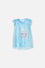 PIJAMA DE FROZEN TIPO BATOLA AZUL PARA NIÑA 2T A 5T