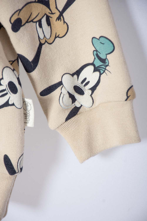 CONJUNTO DE MICKEY MOUSE CAQUI PARA BEBÉ NIÑO