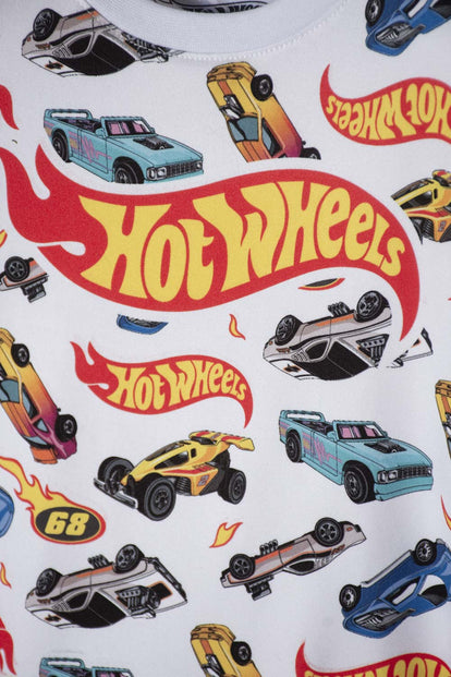 POLERA HOT WHEELS MANGA CORTA MULTICOLOR PARA NIÑO 2T A 6T