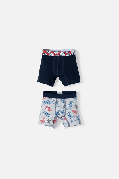 PACK X2 BOXER DE SPIDER-MAN MULTICOLOR PARA NIÑO 2T A 6T