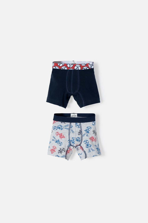 PACK X2 BOXER DE SPIDER-MAN MULTICOLOR PARA NIÑO 2T A 6T