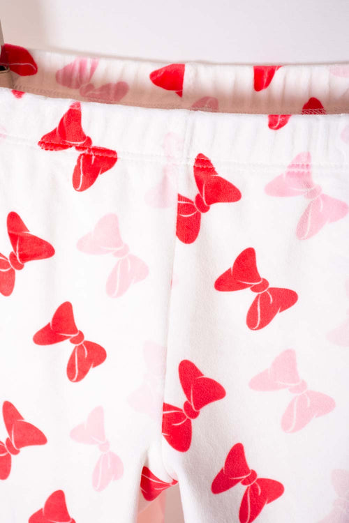 PIJAMA DE MINNIE MOUSE PANTALÓN LARGO PARA NIÑA 2T A 5T