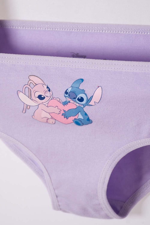 PACK X2 PANTIES DE STITCH ROSADO Y MORADO PARA NIÑA 2T A 5T