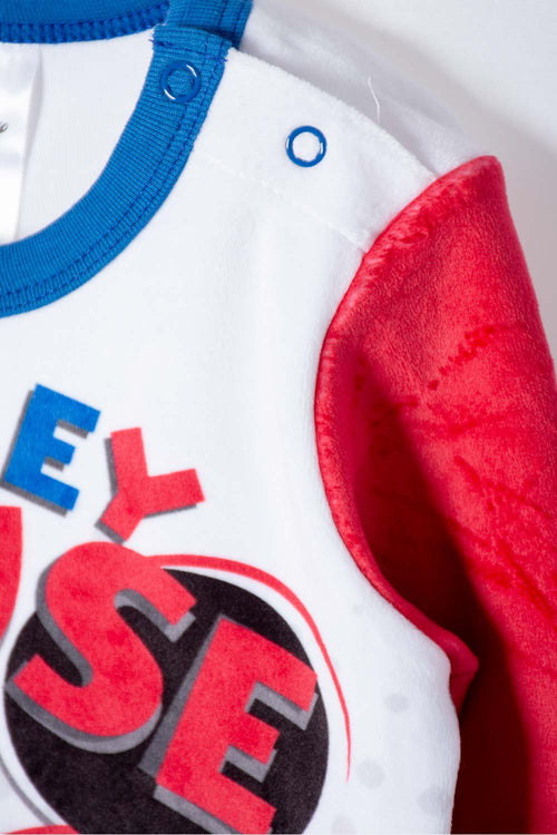 PIJAMA DE MICKEY MOUSE CON PANTALÓN LARGO MULTICOLOR PARA BEBE NIÑO