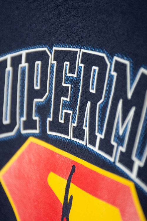 POLERON DE SUPERMAN CERRADO AZUL PARA NIÑO 2T A 5T