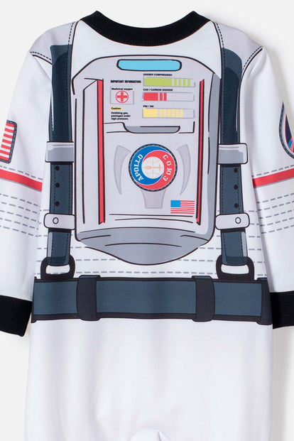 PIJAMA DE LA NASA MANGA LARGA BLANCO PARA BEBÉ NIÑO