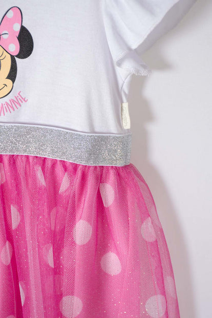 VESTIDO DE MINNIE MOUSE CON BOLERO MULTICOLOR PARA BEBÉ NIÑA