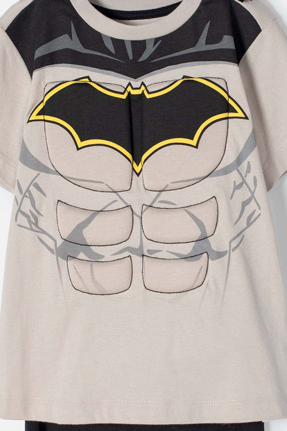 POLERA DE BATMAN CON CAPA MULTICOLOR PARA 2T A 5T