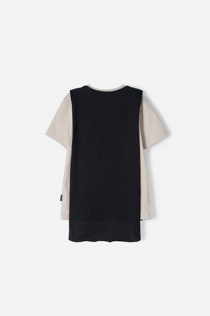 POLERA DE BATMAN CON CAPA MULTICOLOR PARA 2T A 5T