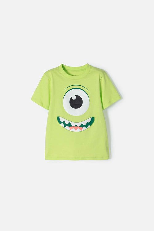 POLERA DE MONSTER UNIVERSITY MANGA CORTA VERDE PARA NIÑO 2T A 5T