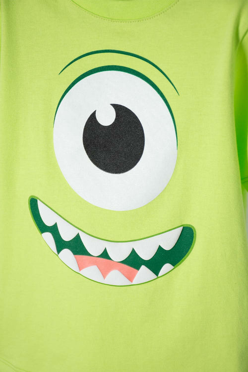 POLERA DE MONSTER UNIVERSITY MANGA CORTA VERDE PARA NIÑO 2T A 5T