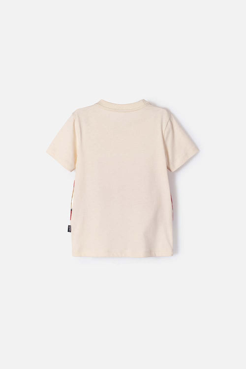 POLERA DE CARS MANGA CORTA ALMENDRA PARA NIÑO 2T A 6T