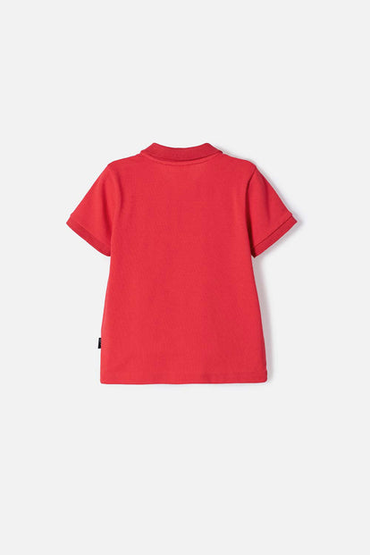POLERA TIPO POLO DE CARS ROJO PARA NIÑO 2T A 5T