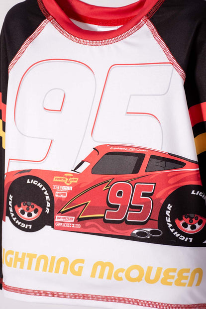 CONJUNTO DE BAÑO DE CARS MULTICOLOR PARA NIÑO 2T A 6T