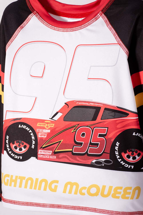 CONJUNTO DE BAÑO DE CARS MULTICOLOR PARA NIÑO 2T A 6T