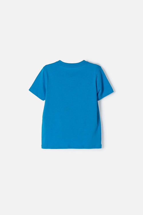 POLERA DE STITCH MANGA CORTA AZUL PARA NIÑA 2T A 5T