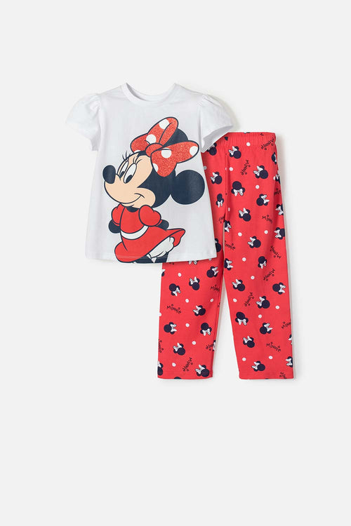 PIJAMA DE MINNIE MOUSE MULTICOLOR PARA NIÑA 2T A 5T