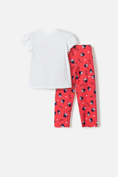 PIJAMA DE MINNIE MOUSE MULTICOLOR PARA NIÑA 2T A 5T
