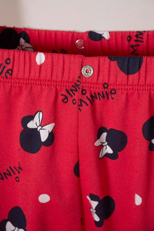 PIJAMA DE MINNIE MOUSE CON PANTALÓN LARGO MULTICOLOR PARA BEBÉ NIÑA