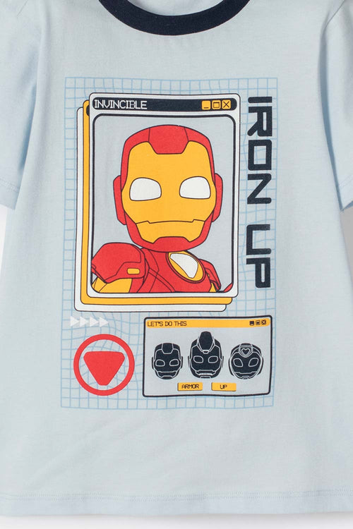 PIJAMA DE IRONMAN CON PANTALÓN LARGO MULTICOLOR PARA NIÑO 2T A 5T