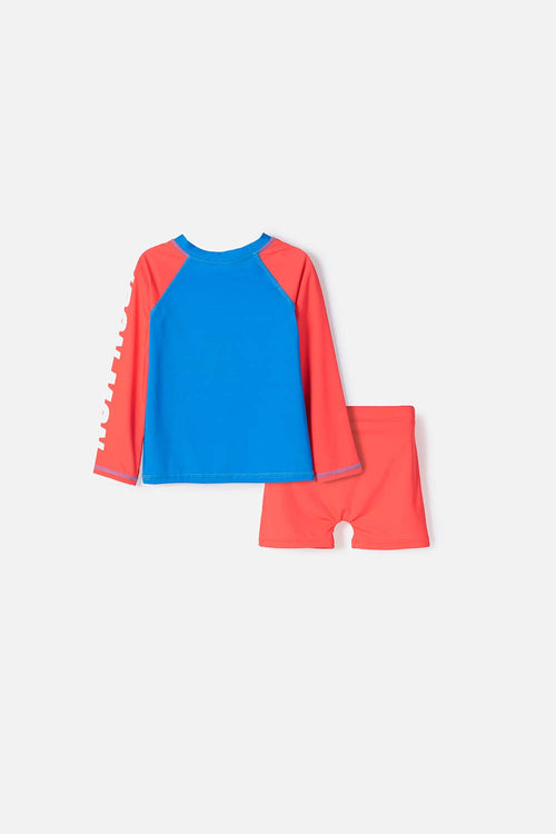 CONJUNTO DE BAÑO DE IRONMAN MULTICOLOR PARA NIÑO 2T A 5T