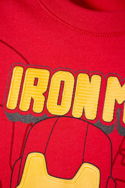 CONJUNTO DE IRONMAN CON PANTALÓN LARGO MULTICOLOR PARA NIÑO 2T A 5T