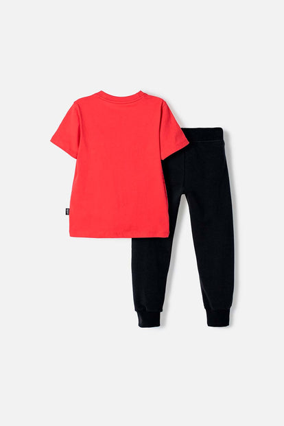 CONJUNTO DE IRONMAN CON PANTALÓN LARGO MULTICOLOR PARA NIÑO 2T A 5T