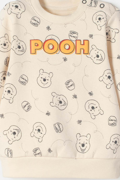 POLERON DE WINNIE THE POOH CERRADO MULTICOLOR PARA BEBÉ NIÑO