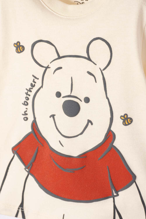 CONJUNTO WINNIE THE POOH CAQUI Y GRIS PARA BEBÉ NIÑO