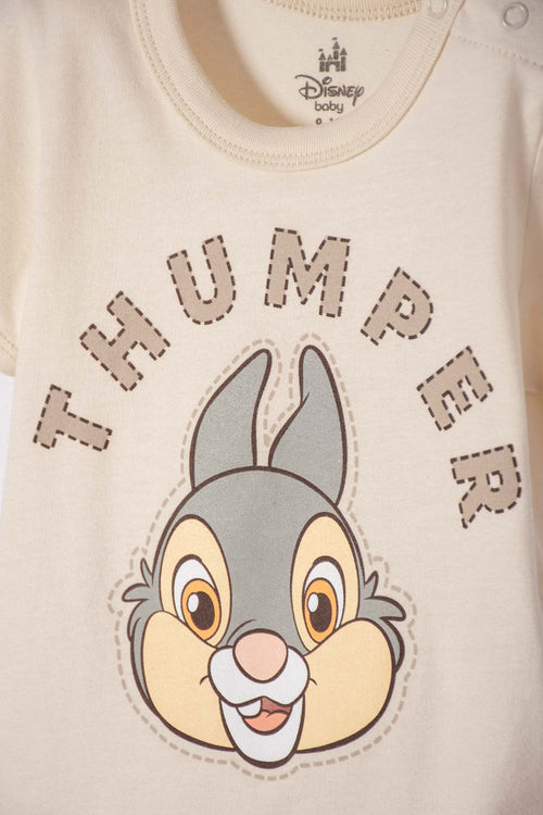 BODY DE BAMBI CON BROCHES ALMENDRA PARA BEBÉ NIÑA