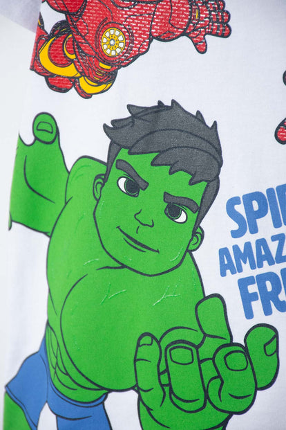 POLERA DE SPIDEY AND HIS AMAZING FRIENDS BLANCO PARA NIÑO 2T A 6T