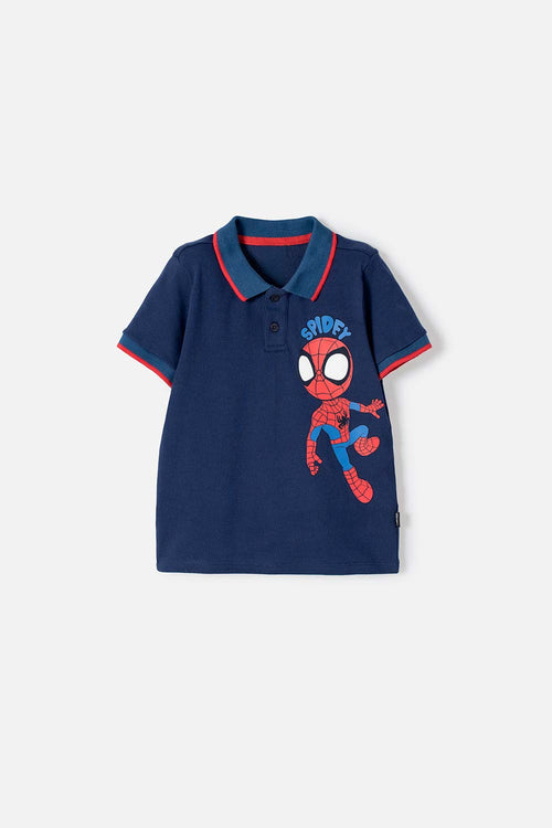 POLERA TIPO POLO DE SPIDEY AND HIS AMAZING FRIENDS PARA NIÑO 2T A 6T