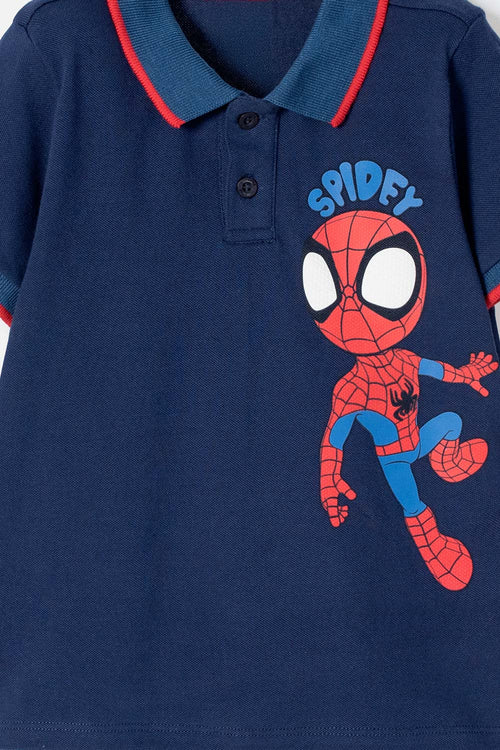POLERA TIPO POLO DE SPIDEY AND HIS AMAZING FRIENDS PARA NIÑO 2T A 6T