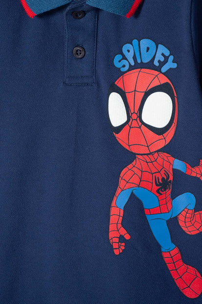 POLERA TIPO POLO DE SPIDEY AND HIS AMAZING FRIENDS PARA NIÑO 2T A 6T